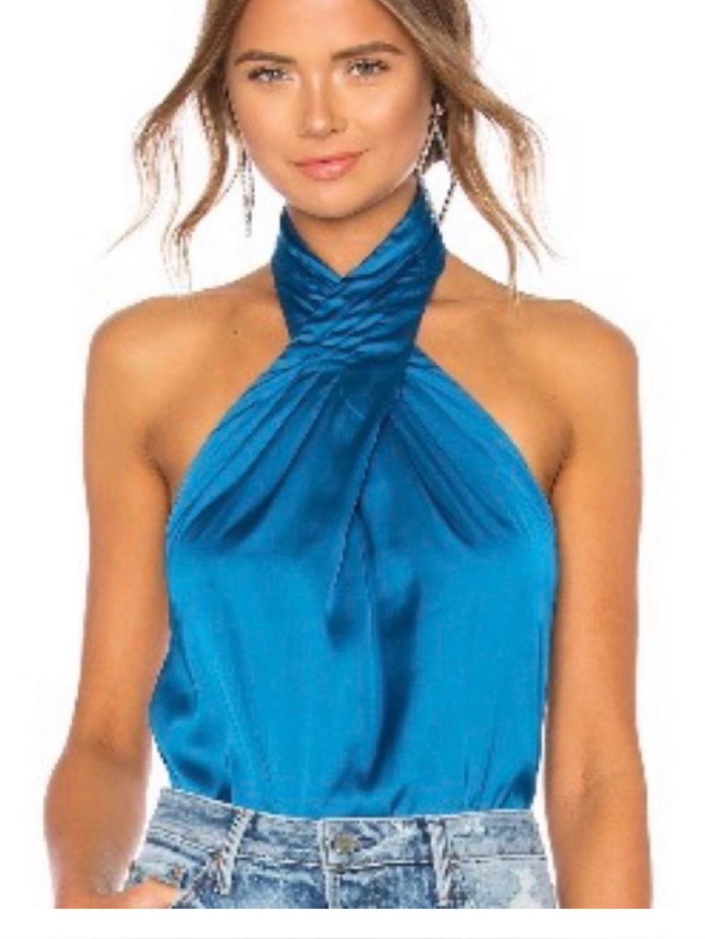 superdown Teal Blue Halter
